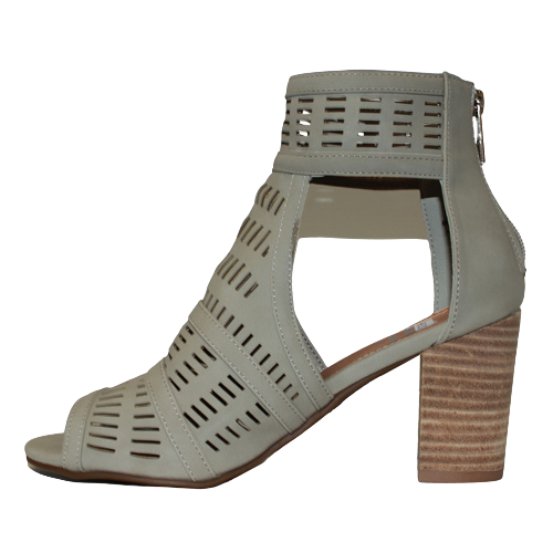 XTI Block Heel Sandals - 44490 - Grey