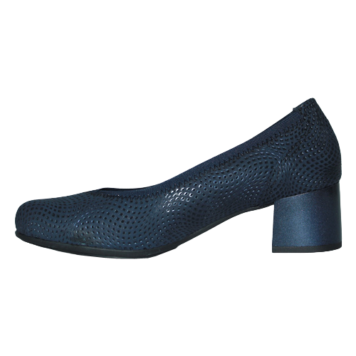 Pitillos Block Heeled Pumps - 1412 - Navy