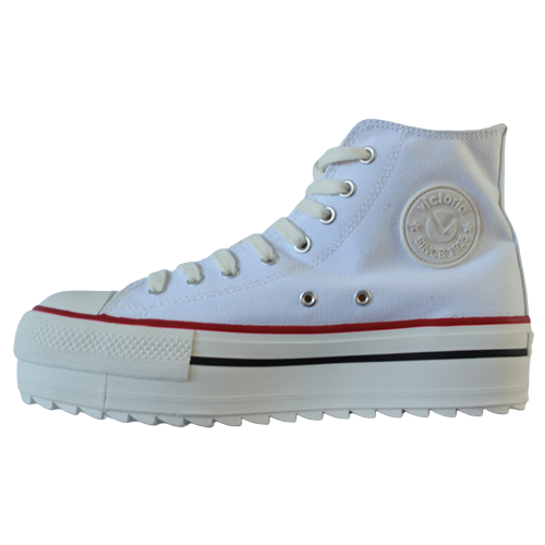 Victoria Chunky Hi Top Trainers - 1061121 TRIBU - White