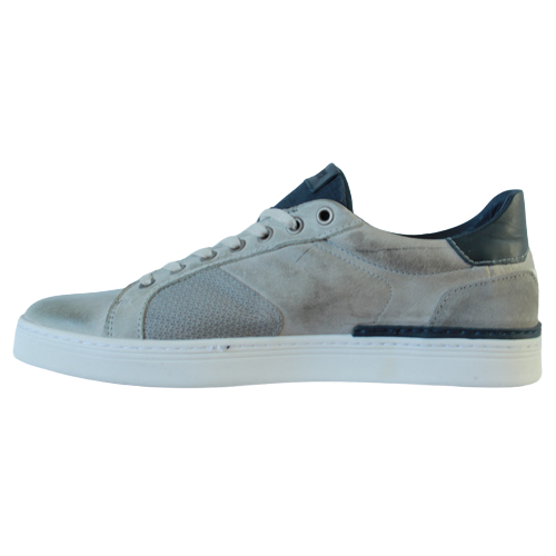 Tommy Bowe Leather Trainers - Doris - Grey