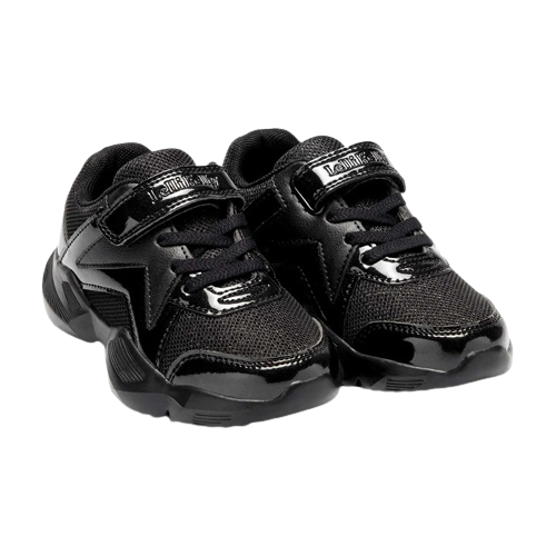 Lelli Kelly Velcro Trainers - Sabelle 8385 - Black Patent