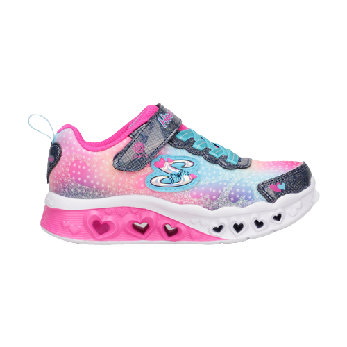 Skechers Flutter Heart Lights Trainers - 302315L - Pink/Multi