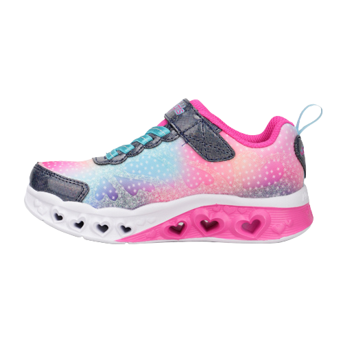 Skechers Flutter Heart Lights Trainers - 302315L - Pink/Multi