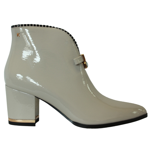 Kate Appleby Block Heeled Ankle Boots - Alness - Putty