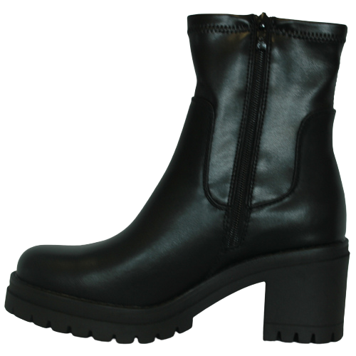 XTI Block Heeled Ankle Boots - 140190 - Black