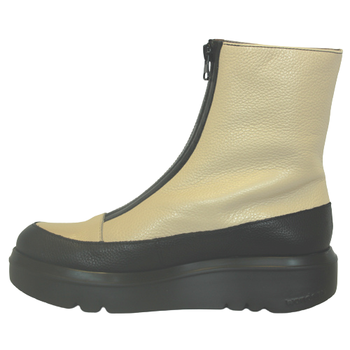 Wonders Wedge Ankle Boots - A-2802 - Black/Cream