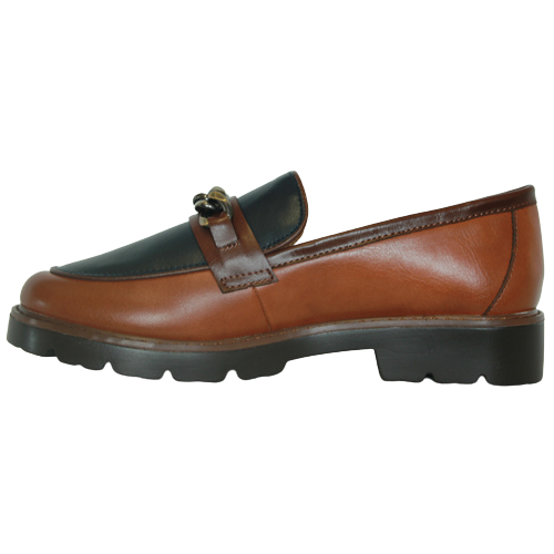Zanni Loafers- Daqia One - Navy/Tan
