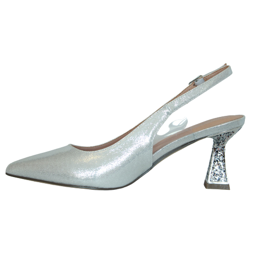 Menbur Sling Back Pumps - 23466 - Silver