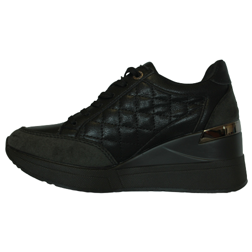 XTI Wedge Trainers - 140063 - Black
