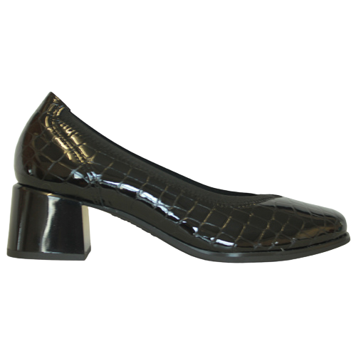 Pitillos Block Heeled Pumps - 1681 - Black