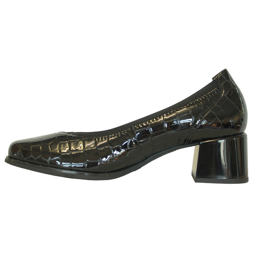 Pitillos Block Heeled Pumps - 1681 - Black