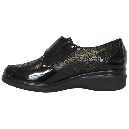 Pitillos Low Wedge Shoes - 1611 - Black