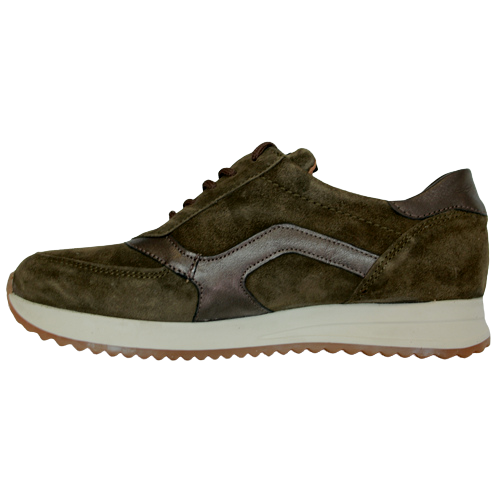 Waldlaufer Wide Fit Trainers - 752004 - Khaki