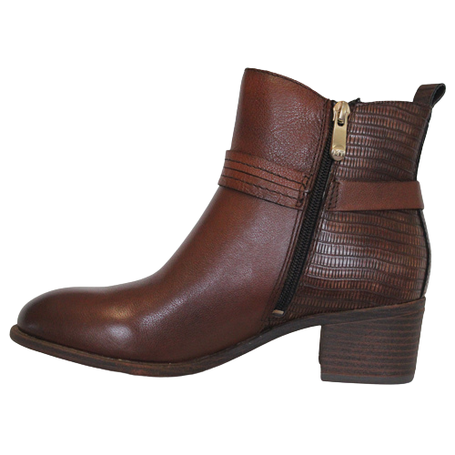 Marco Tozzi Block Heeled Ankle Boots - 25325-29 - Tan