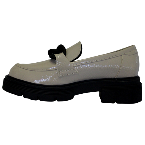 Marco Tozzi Loafers - 24705-29 - Cream Patent/Black