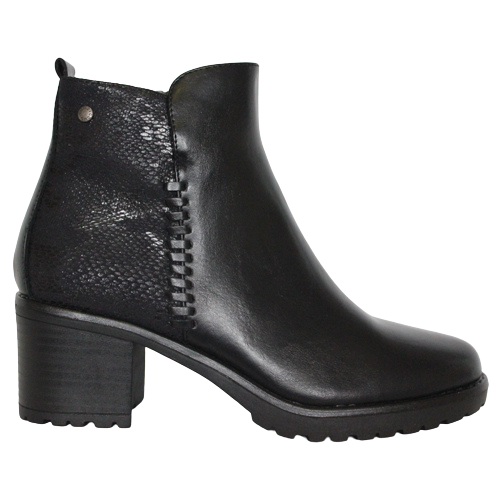 Patrizio Como Block Heeled Ankle Boots - Bressan - Black
