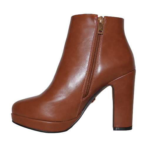 Una Healy Block Heeled Ankle Boots- The Wanderer - Tan