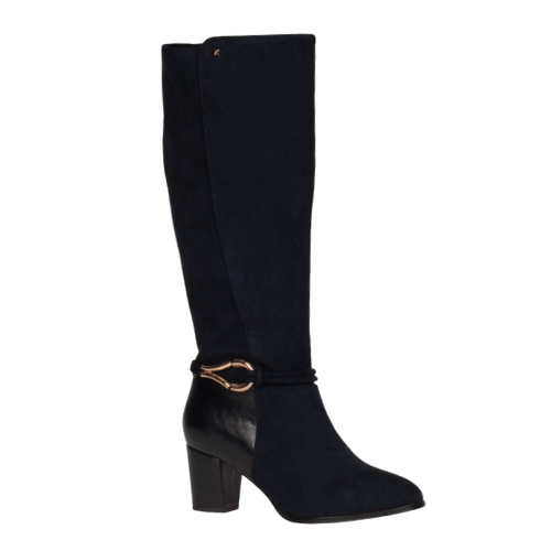 Kate Appleby Knee Boots - Allerton - Navy