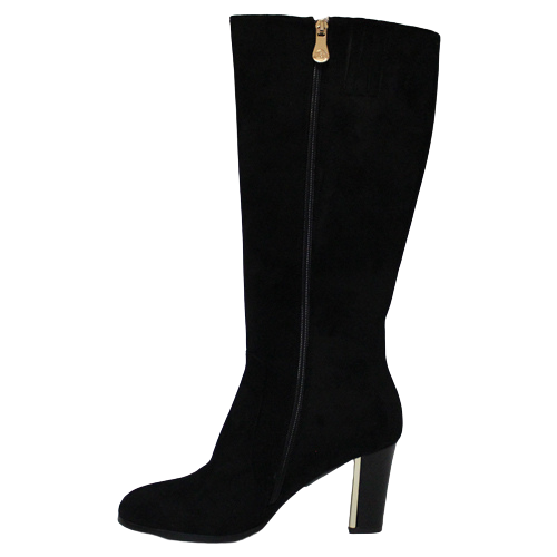 Zanni Knee Boot - Bikaner - Black Suede