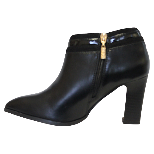 Kate Appleby Block Heeled Shoe-Boots - Keyport - Black