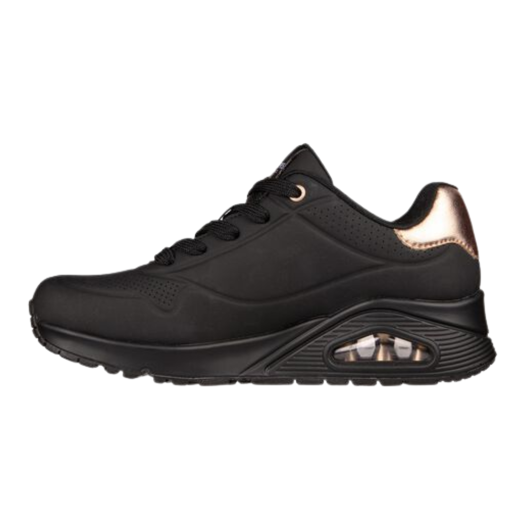 Skechers Ladies Trainers -Uno 177094 - Black/Black