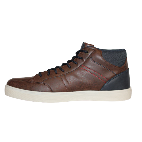 Tommy Bowe Hi Top Trainers - Wyn Jones - Brown