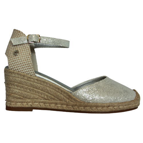 XTI Wedge Sandals - 141414 - Silver