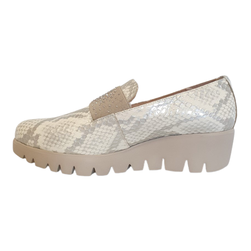 Wonders Wedge Shoes - C-33158 - Silver