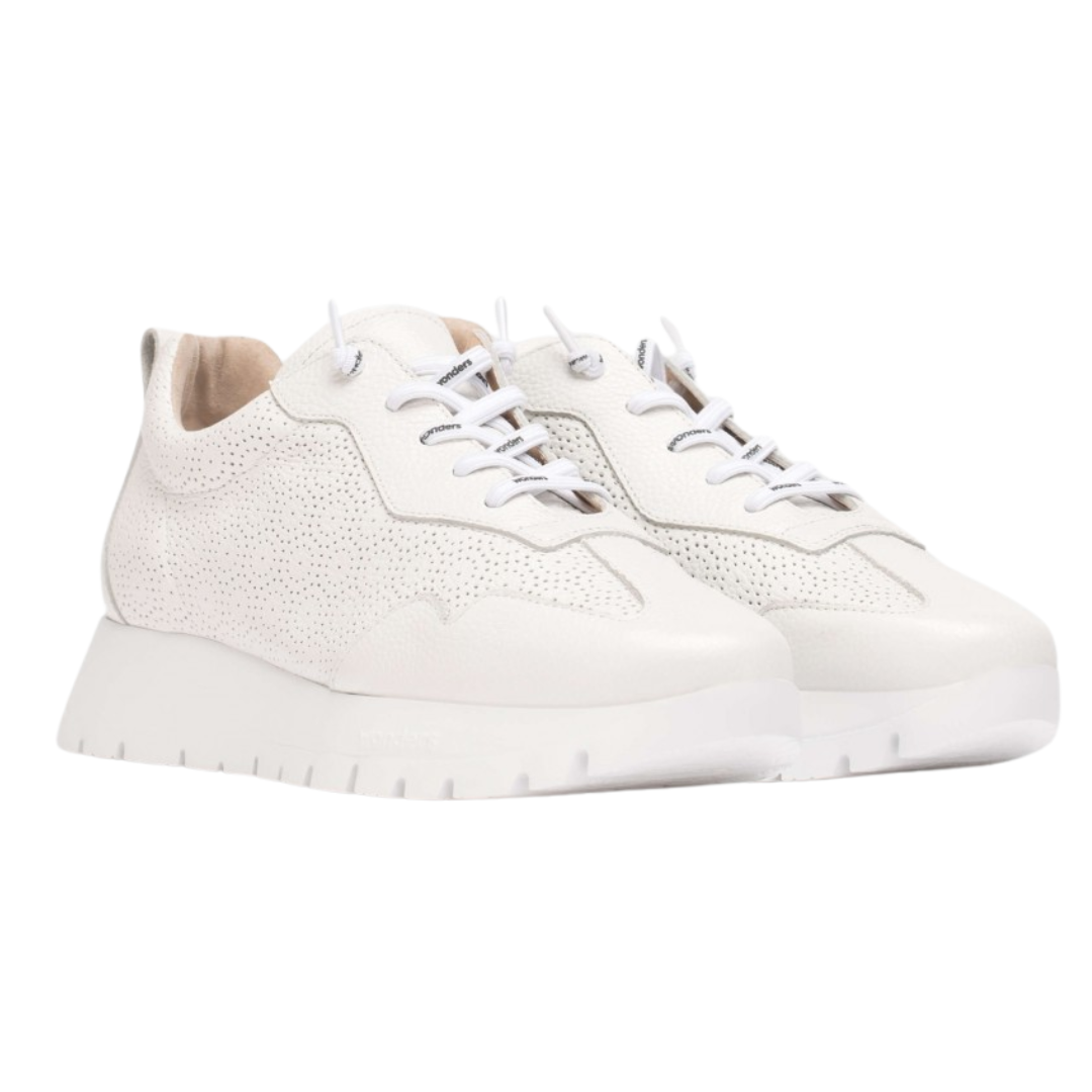 Wonders Platform Shoes - A-2440-P - White