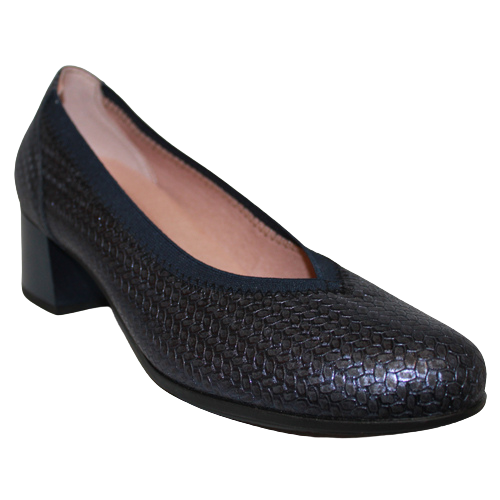 Pitillos Block Heeled Pumps - 5090 - Navy