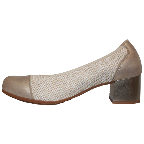 Pitillos Block Heeled Pumps - 5091 - Beige