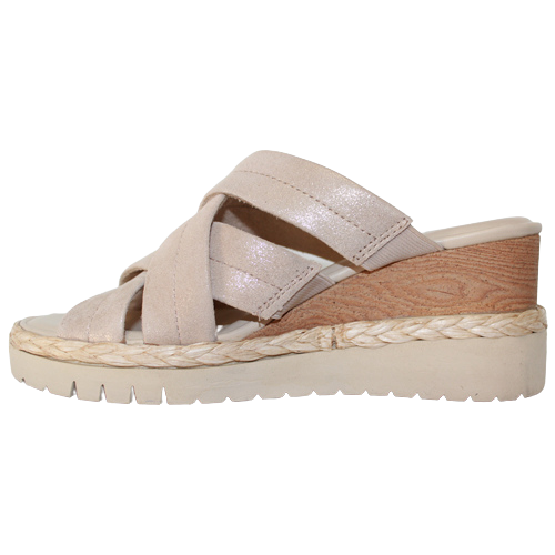 Tamaris Wedge Mules- 27238-20 - Champagne
