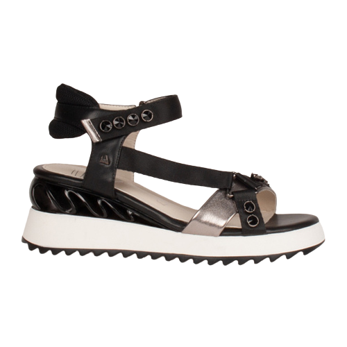 Una Healy Wedge Sandals - Livin In Love - Black