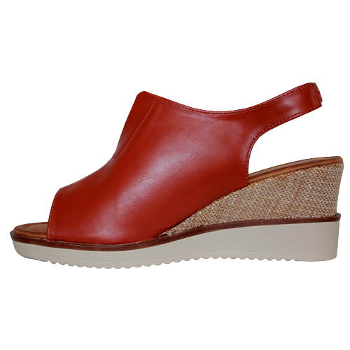 Zanni Wedge Sandals - Mirfa - Tan