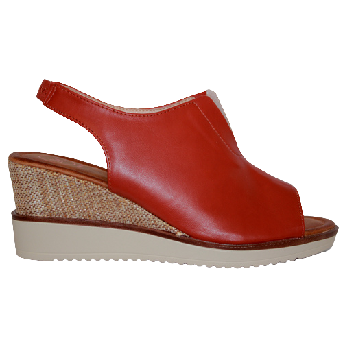 Zanni Wedge Sandals - Mirfa - Tan