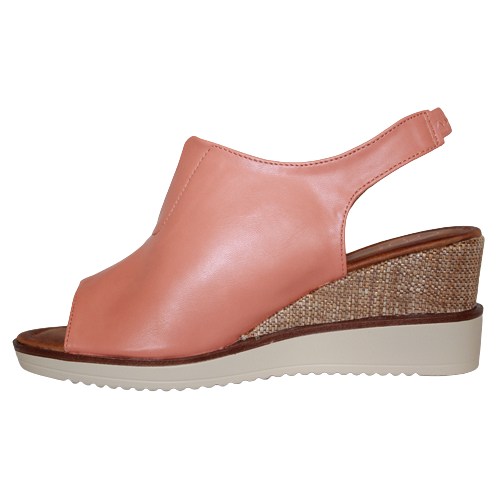 Zanni Wedge Sandals - Mirfa - Blush
