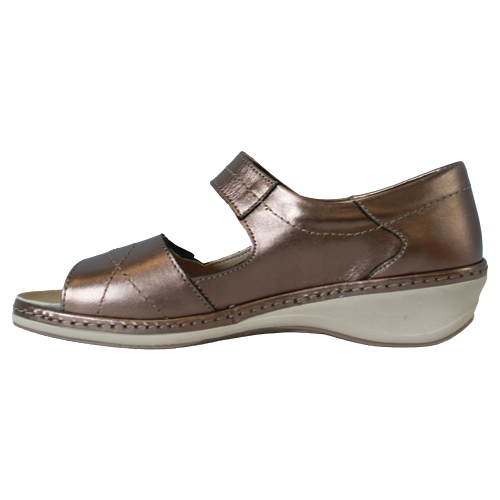 Suave Wedge Sandals - Yolanda - Bronze