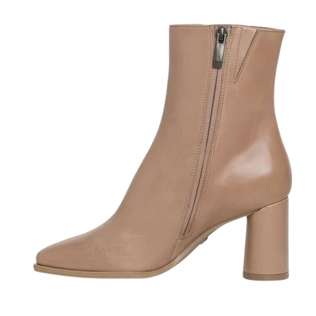 Tamaris Block Heeled Ankle Boots - 25361-29 - Taupe