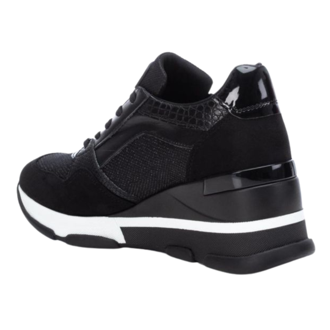 XTI Wedge Trainers - 140060 - Black