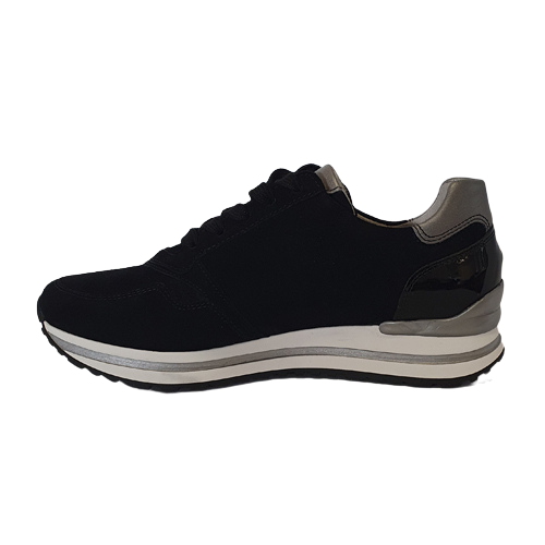 Gabor Wide Fitting Trainers - 66.528 - Black/Silver