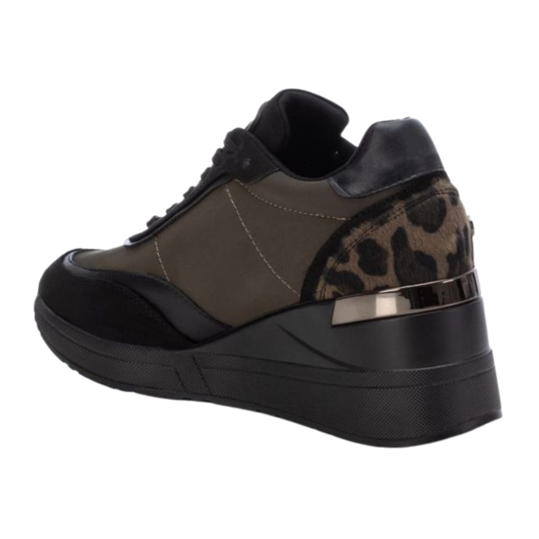 XTI Wedge Trainers - 140031 - Khaki