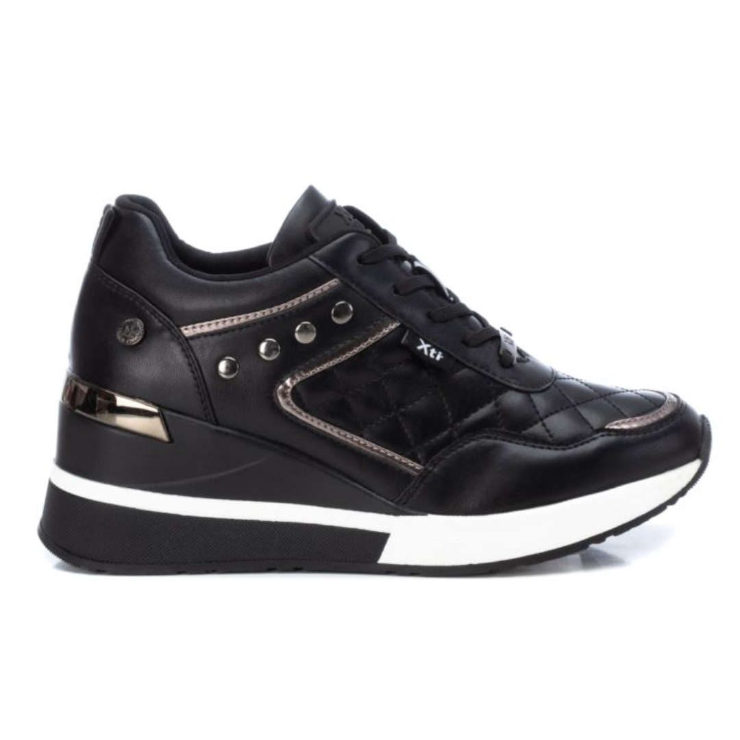XTI Wedge Trainers - 140120 - Black