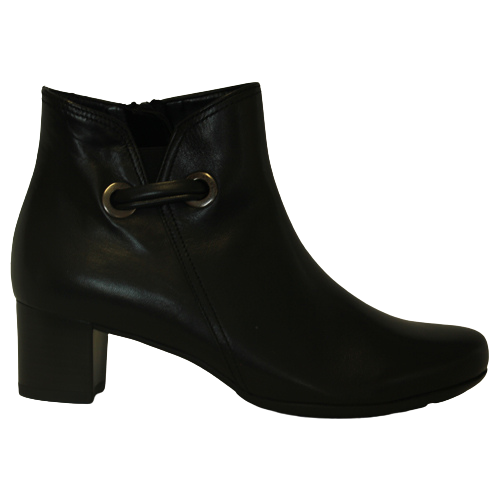 Gabor Block Heeled Ankle Boots Black – Greenes Shoes