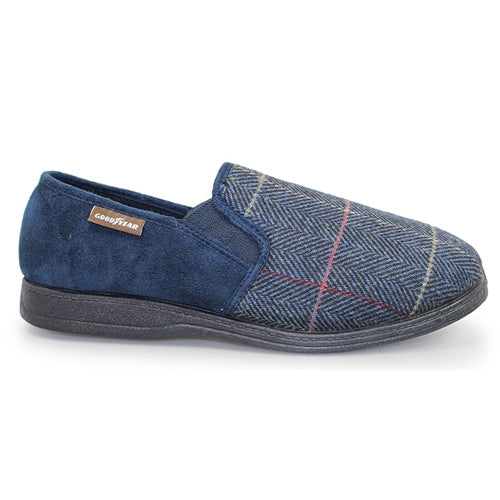 Lunar Goodyear Slippers - Harrison - Navy
