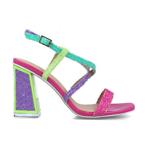 Menbur Block Heeled Sandals - 23832 - Fuchsia