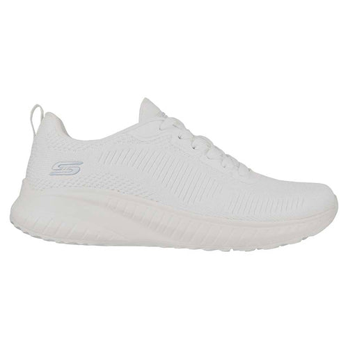 Skechers Ladies Bobs Sports Squad Chaos Trainers - 117209 Squad Chaos - White