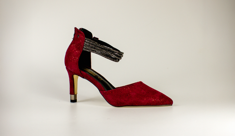 burgundy pointy toe kate appleby heels perfect for occasions, christmas parties and winter nights out
