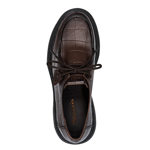 Tamaris Ladies Casual Shoes - 23627-47 - Brown Croc