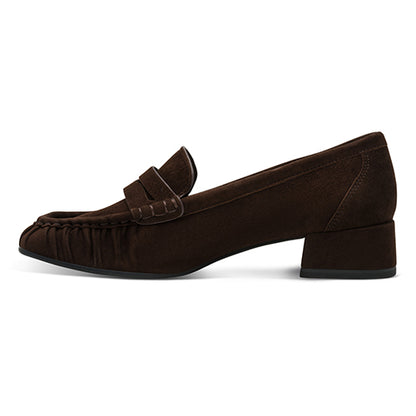 Tamaris Ladies Heeled Loafer - 24319 - Brown