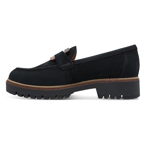 Tamaris Ladies Loafers - 24722-43 - Navy Suede